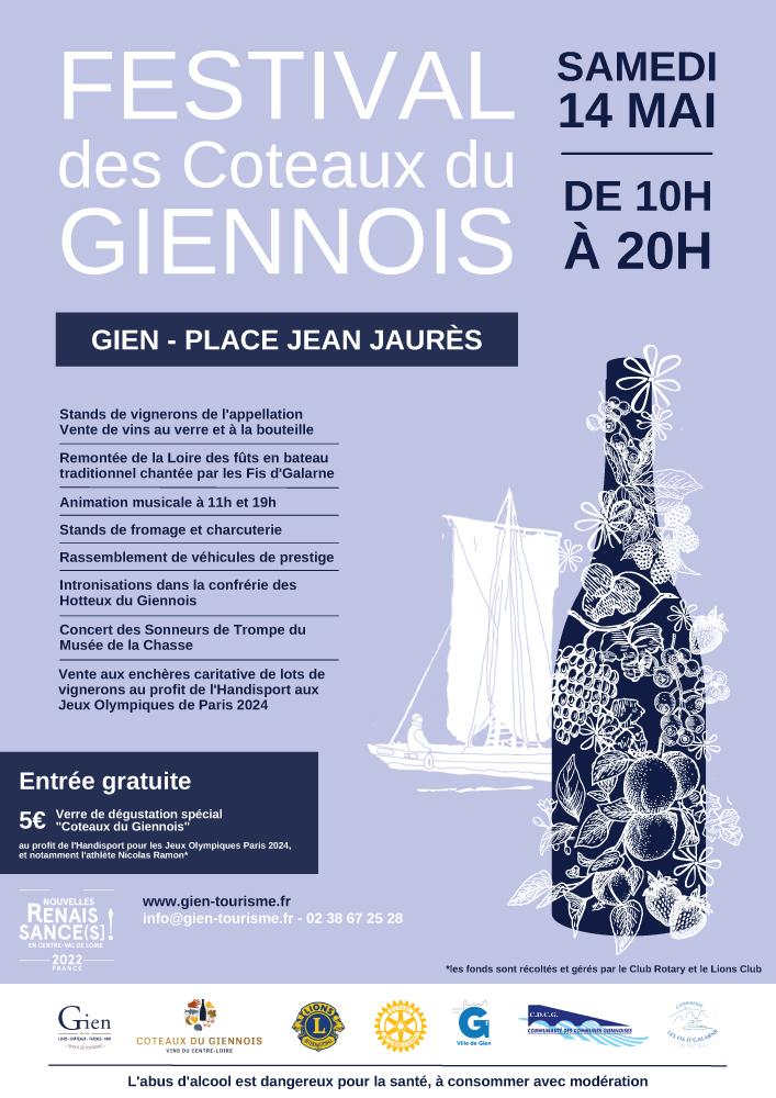Affiche festival des Côteaux du Giennois