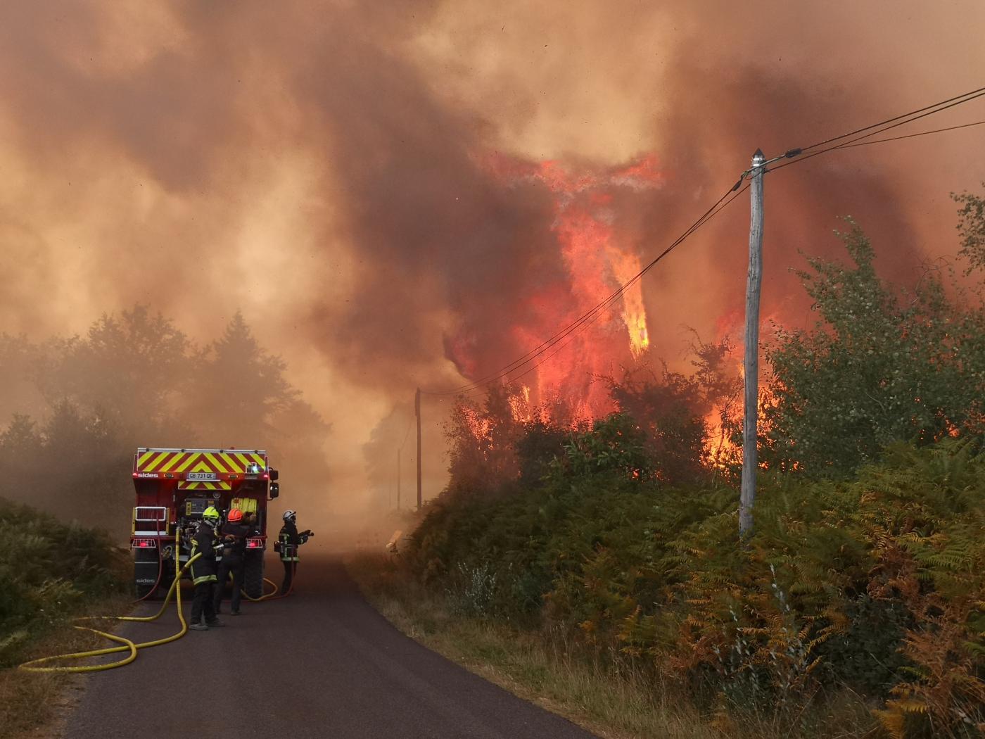Pompiers Loiret feu