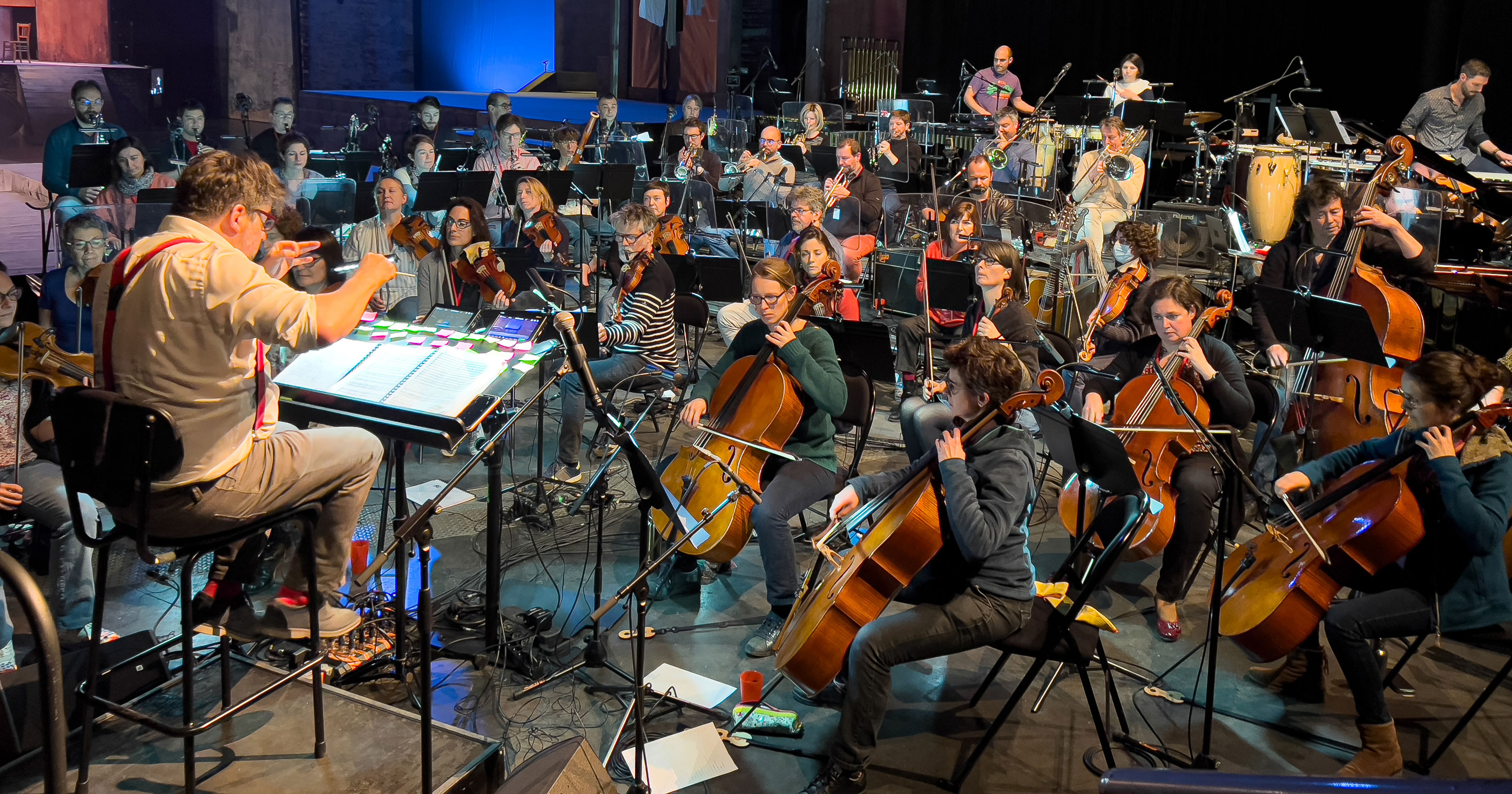 Répétitions de la comédie musicale West Side Story au Zénith (orchestre)