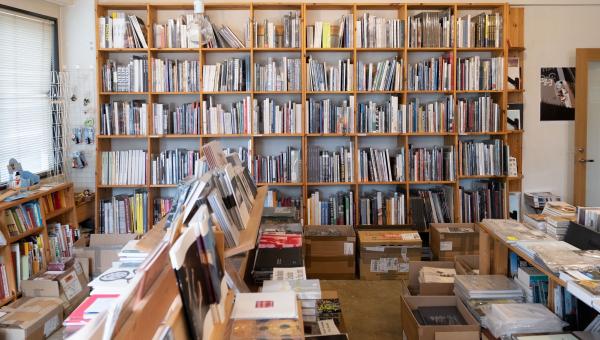 Intérieur d'une librairie