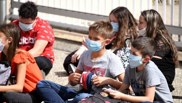 Rentrée scolaire le 1er septembre 2020 au collège Albert-Camus à Briare