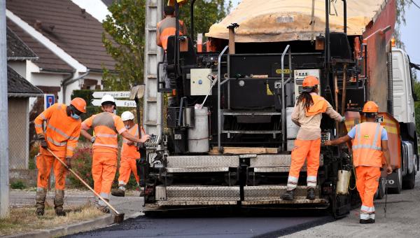 Travaux sur la RD 106 à Saint-Lyé-en-forêt durant l'été 2020