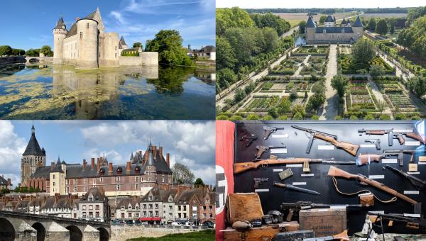 Château de Sully, château de Chamerolles, château de Gien, musée de Lorris