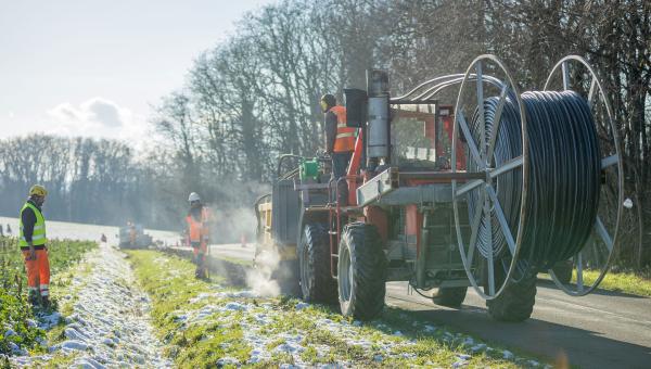 Déploiement de la fibre optique dans le Loiret