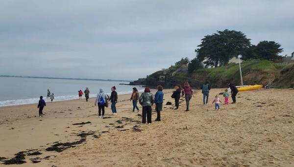 Balade sur la plage à Pénestin