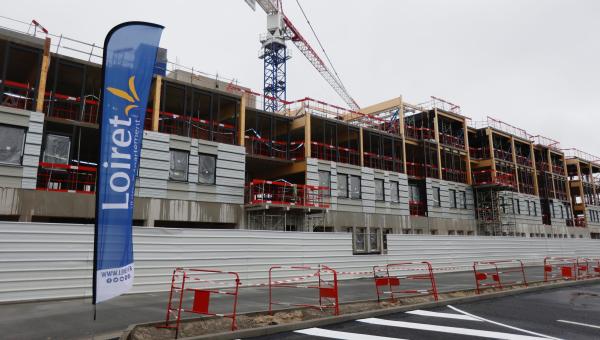 Pavillon Citoyenneté en travaux à Orléans