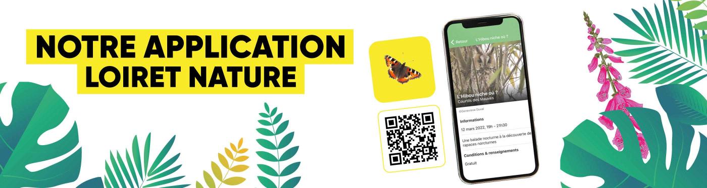 qr code application mobile loiret nature