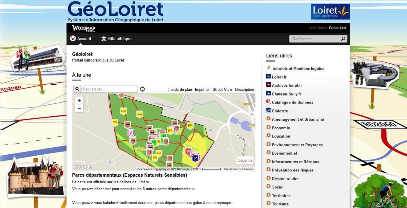Home site web Géoloiret