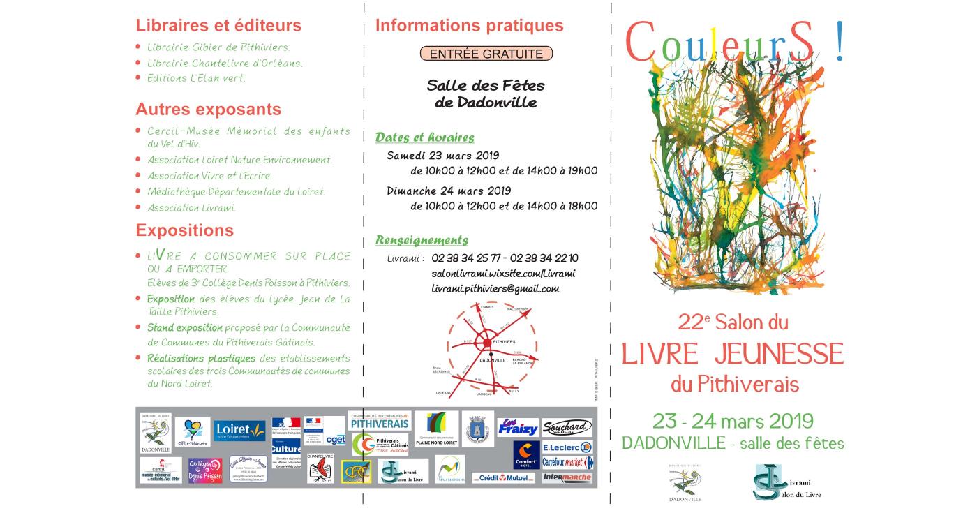 Salon du livre de Pithiviers 2019 recto