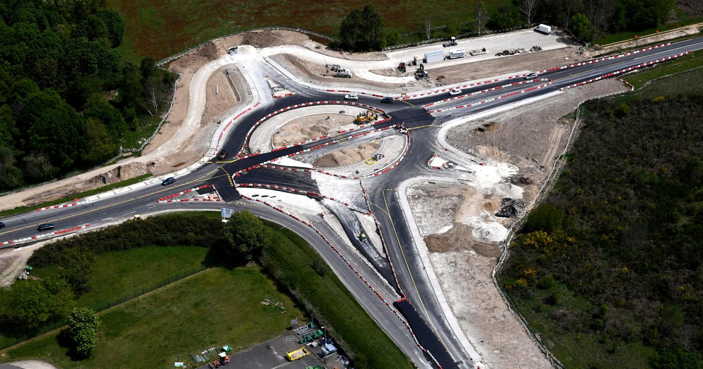 travaux échangeur RD 2060 Châteauneuf-sur-Loire