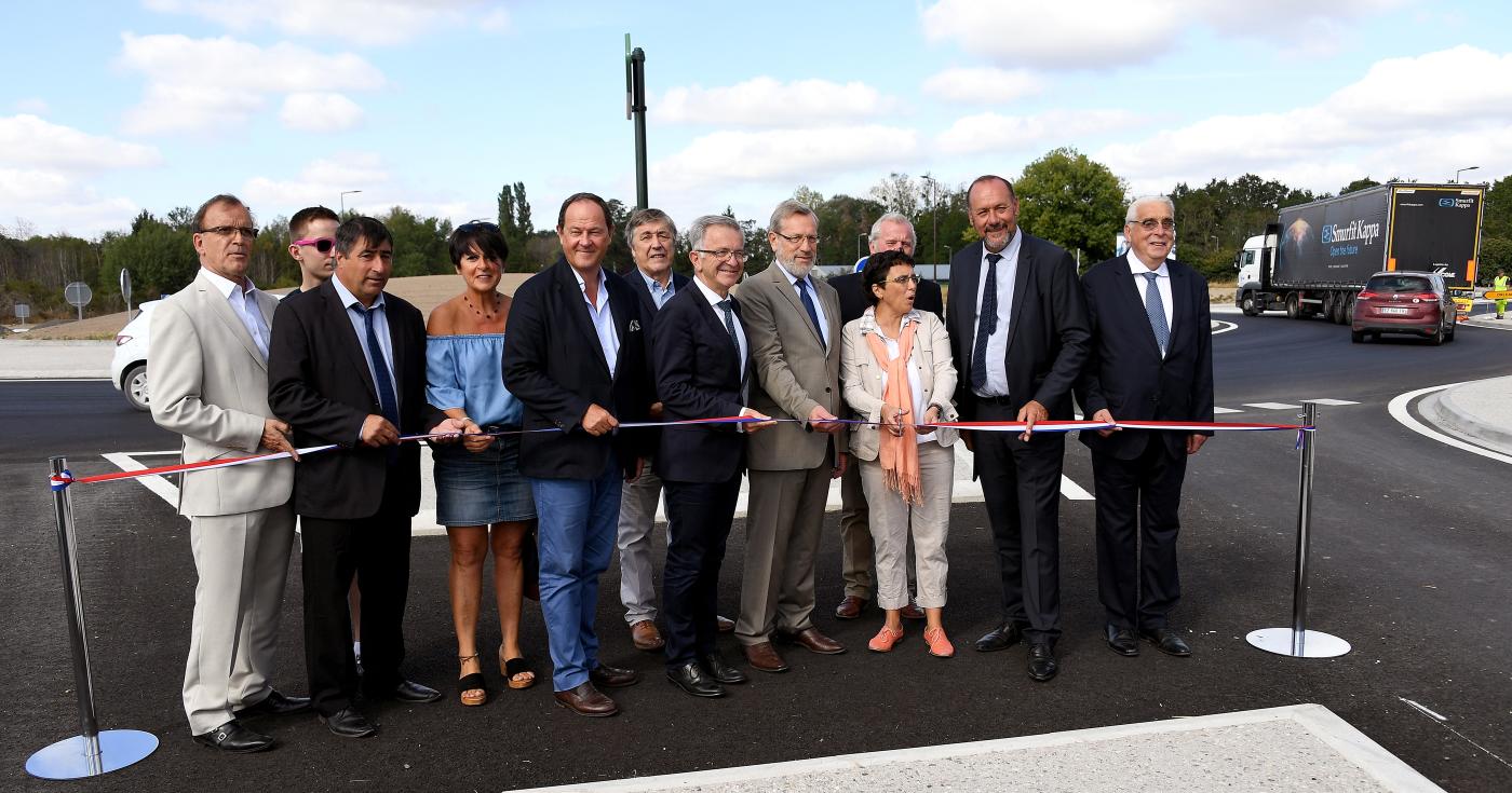 Inauguration de l'échangeur de Châteauneuf