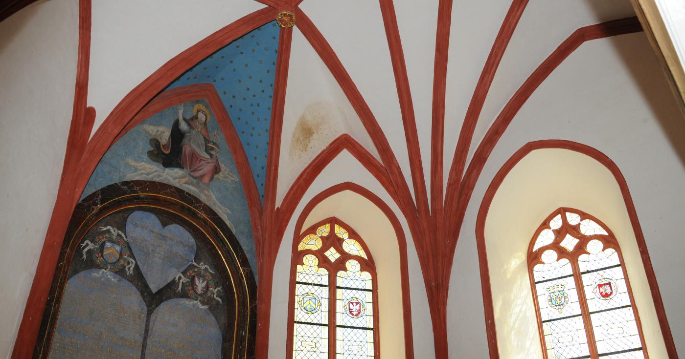 Plafond de la chapelle du château de Chamerolles