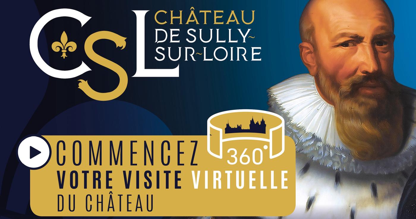Visite virtuelle du château de Sully-sur-Loire