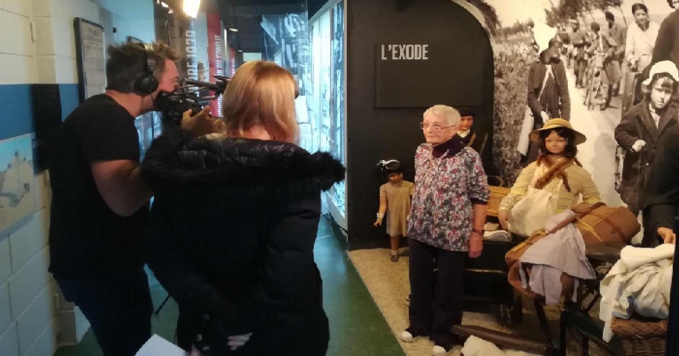 Une Loirétaine raconte son exode sur RMC découverte - Colette Lanthiez au musée