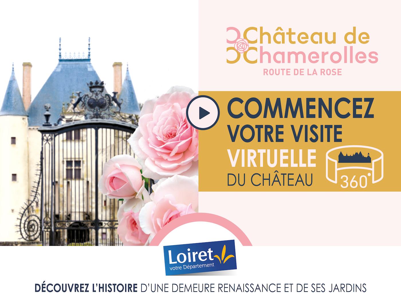 Illustration de présentation de la visite 360 au château de Chamerolles