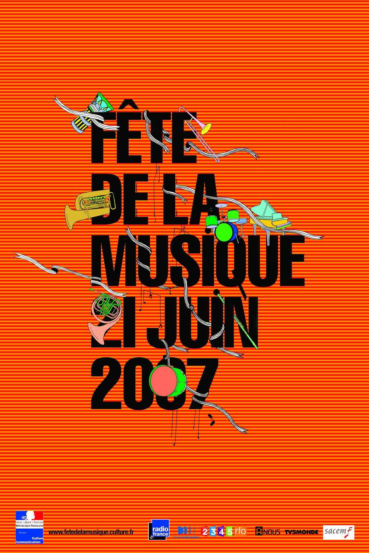 Fête de la musique 2020 - affiche fête de la musique Laurent Fetis - FDS
