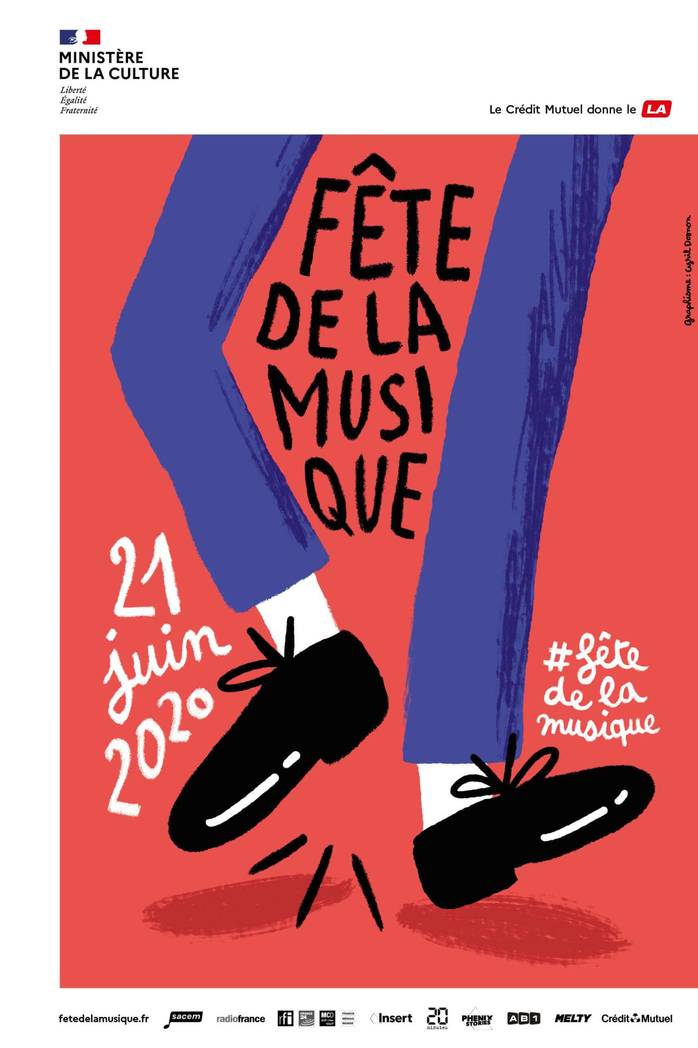 Fête de la musique 2020 - affiche fête de la musique Marie-Louise - FDS