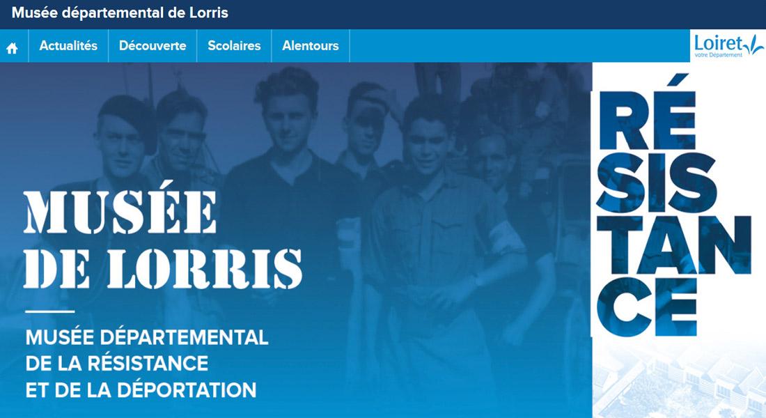 Visuel du site web du musée de Lorris