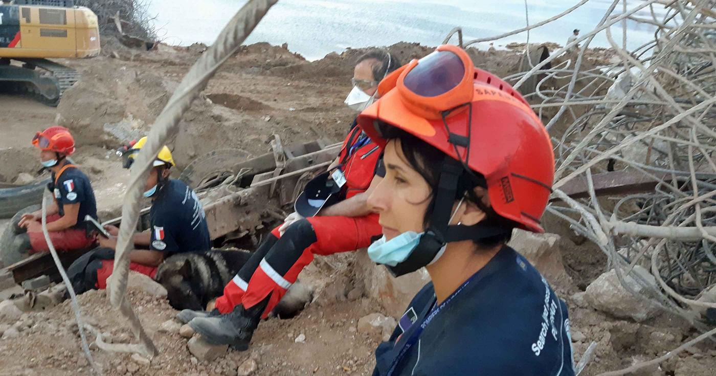 Témoignage de deux pompiers loirétains de retour de Beyrouth -Portrait de Sandrine