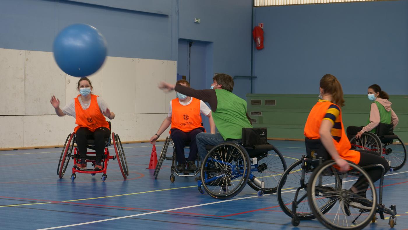 Le handisport loirétain poussé à la roue - balle en l'air