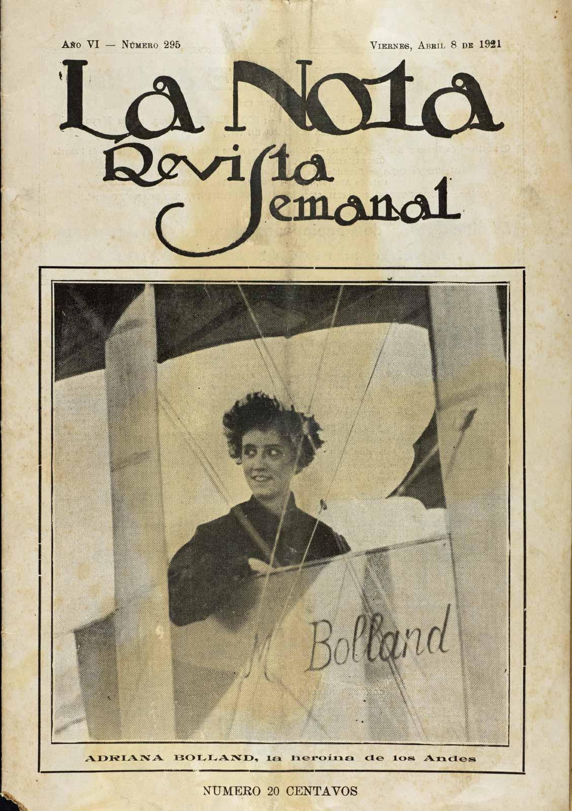 Les 100 ans d'Adrienne Bolland, aviatrice loirétaine d’exception ! Adirenne en une du journal