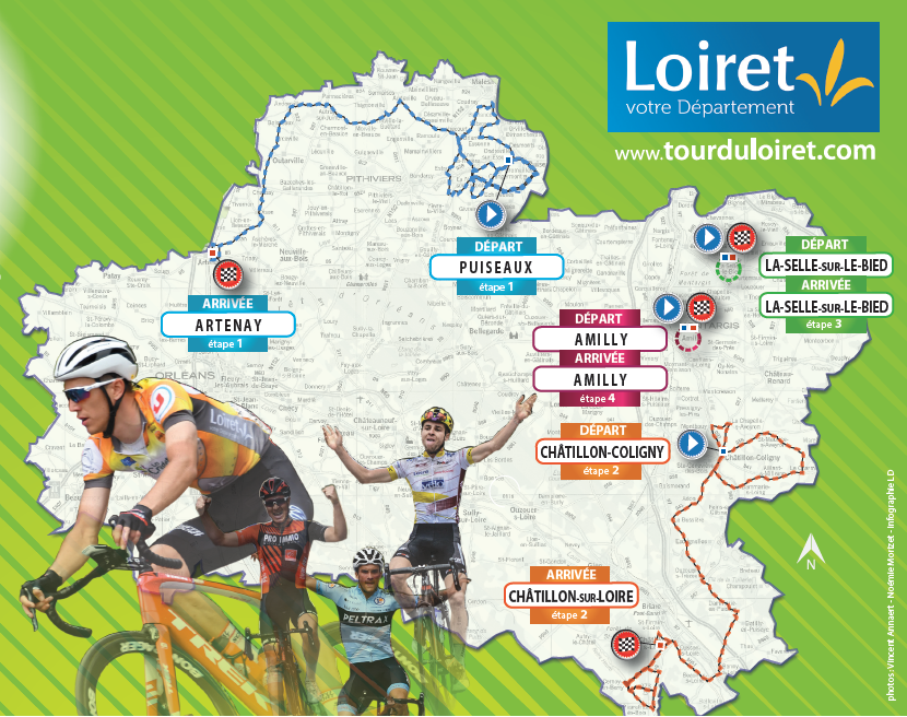 Tour du Loiret 2021 : une 42ème édition d'exception - carte