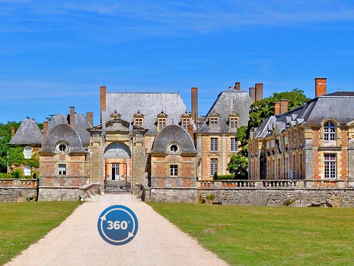 Photo illustration pour la visite 360 du château de La-Ferté-Saint-Aubin