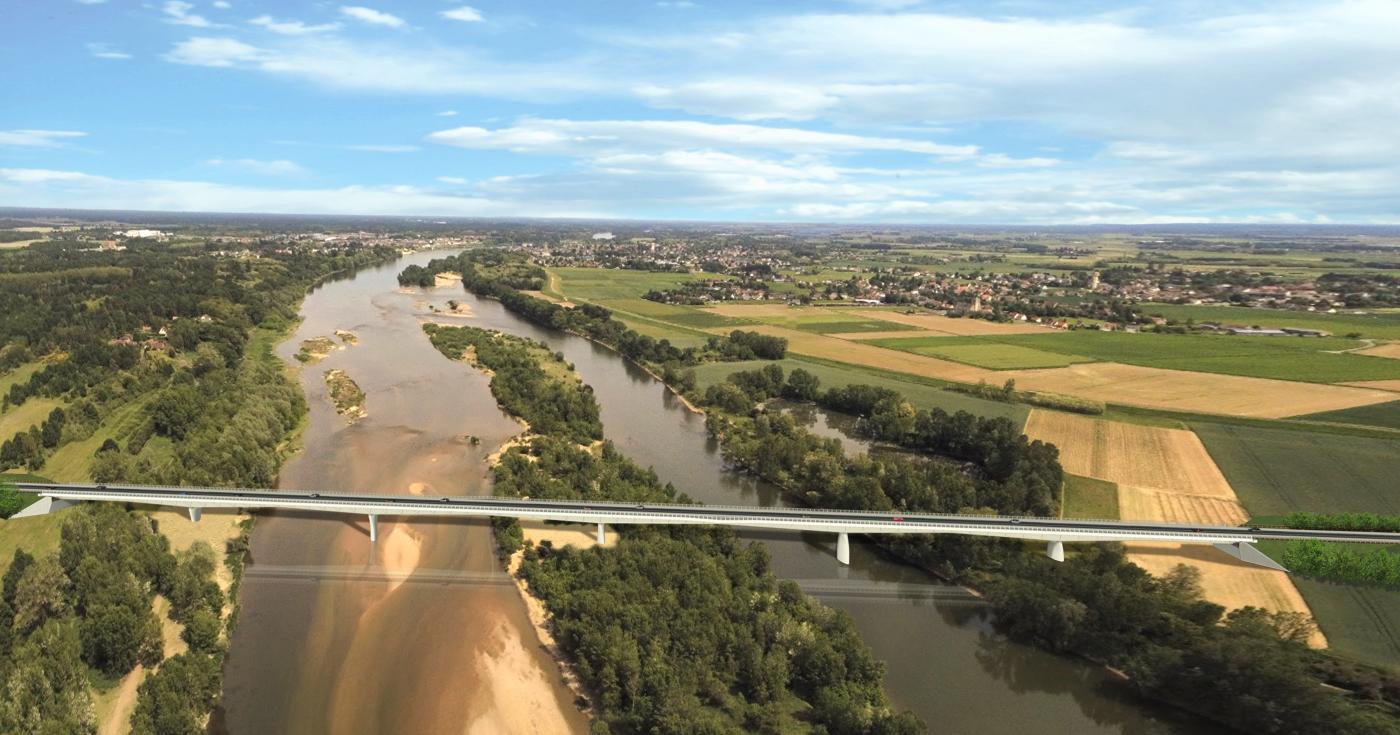 Vue oblique depuis l'Ouest