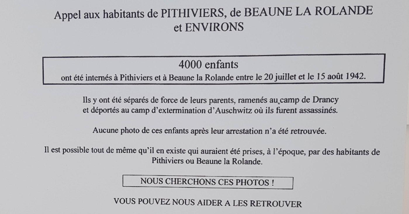 Le Cercil nous invite à regarder l’histoire et la mémoire des camps du Loiret - appel fils et filles