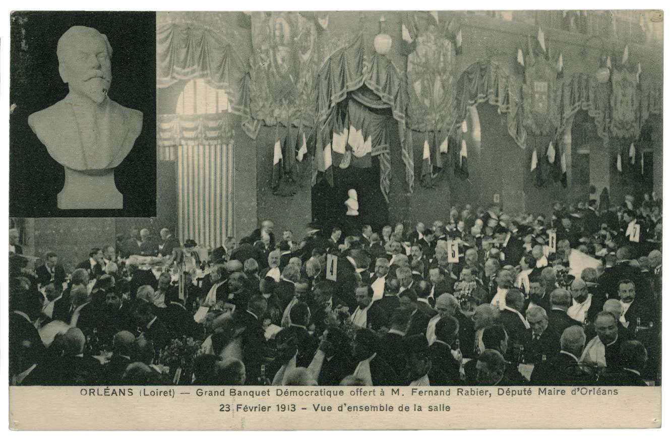 Photo d'un grand banquet démocratique en 1913