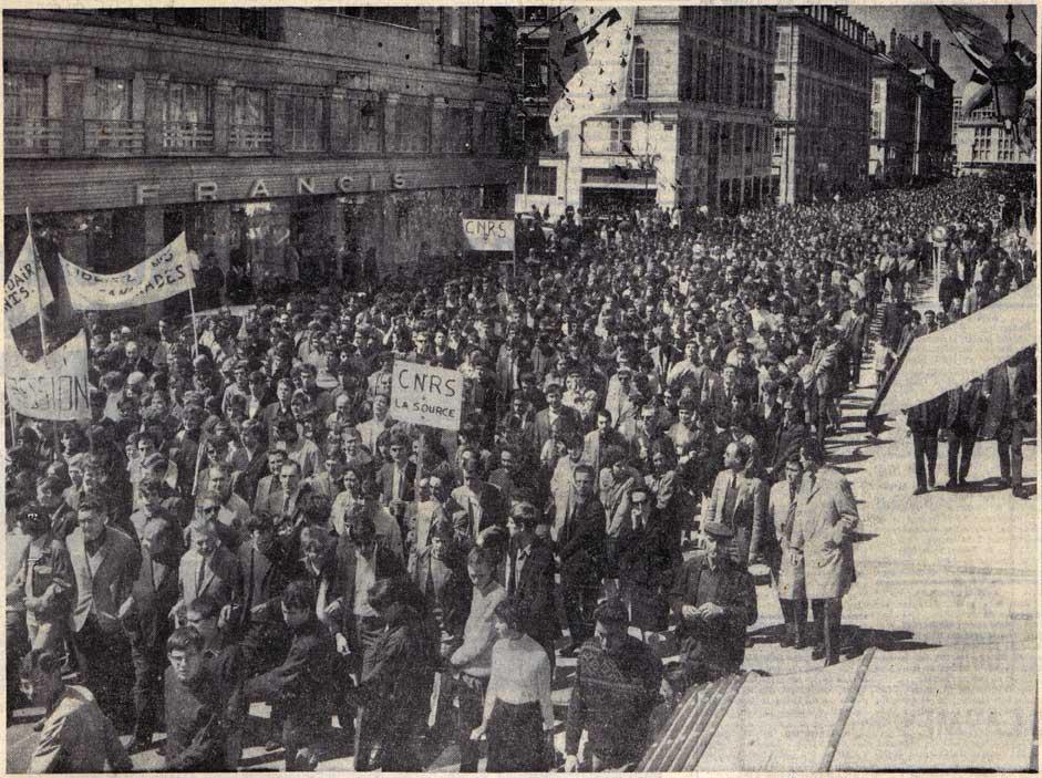 Manifestation à Orléans en mai 1968