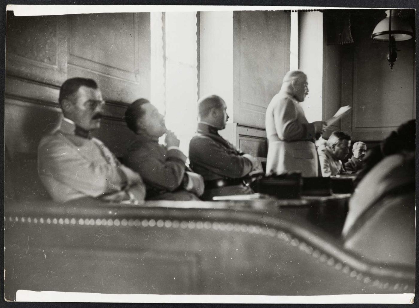 Session du tribunal militaire en 1925