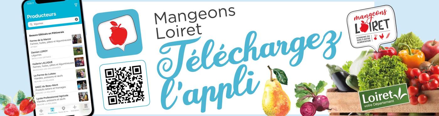 Bannière application mobile Mangeons Loiret
