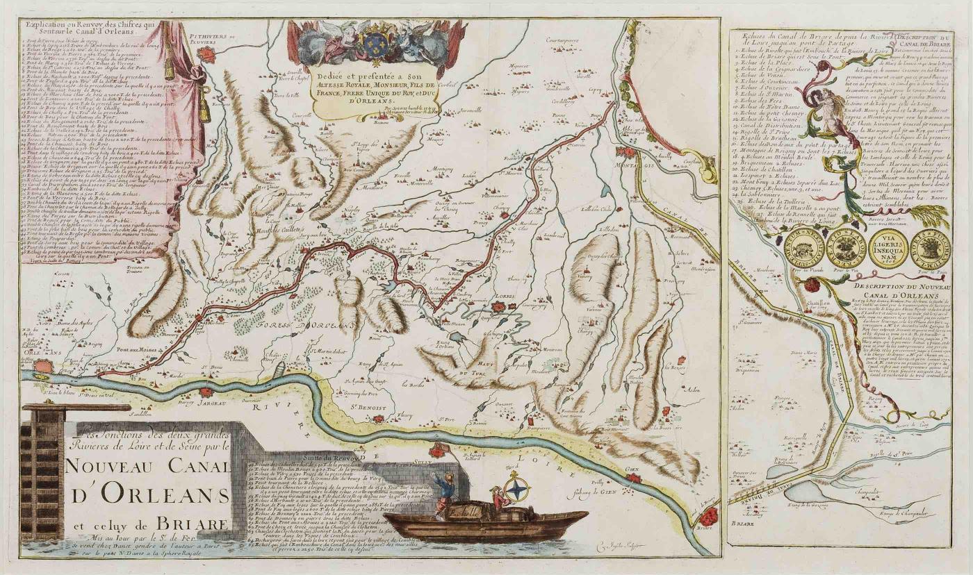 plan ancien du canal d'Orléans