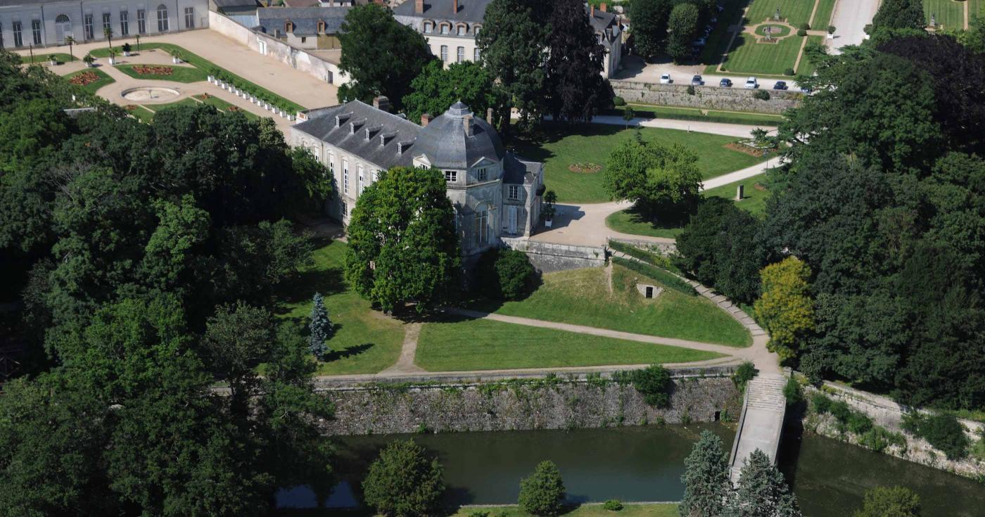 Les Rendez-vous de la nature dans le Loiret : édition 2022 - parc de Châteauneuf-sur-Loire vu du ciel 