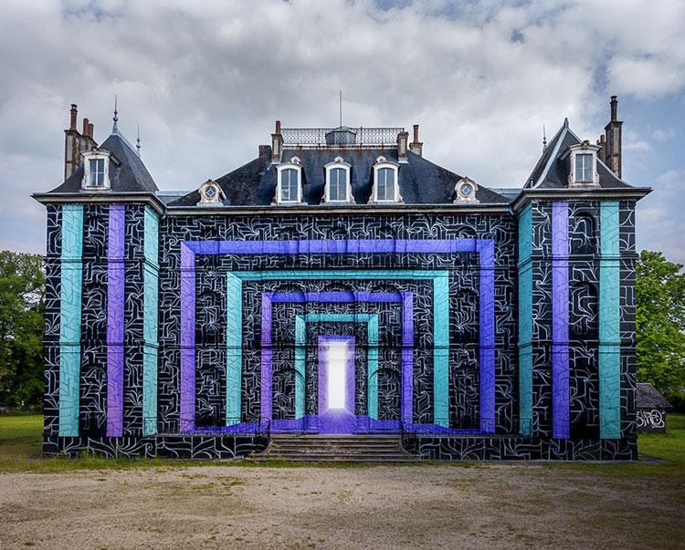 Le château de la Valette graffé par Astro en 2021