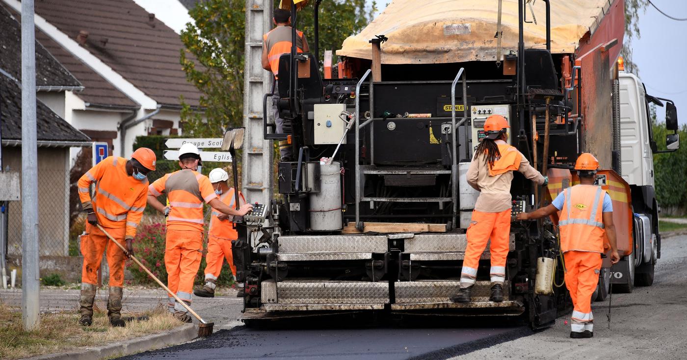 Travaux sur la RD 106 à Saint-Lyé-en-forêt durant l'été 2020