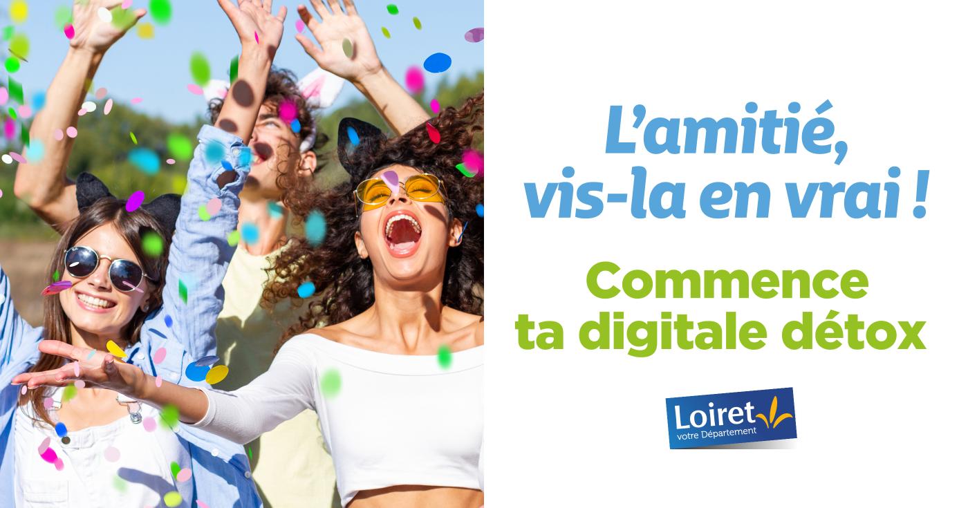 Détox à l’écran sur Netflix et Détox aux écrans dans le Loiret ! Visuel campagne