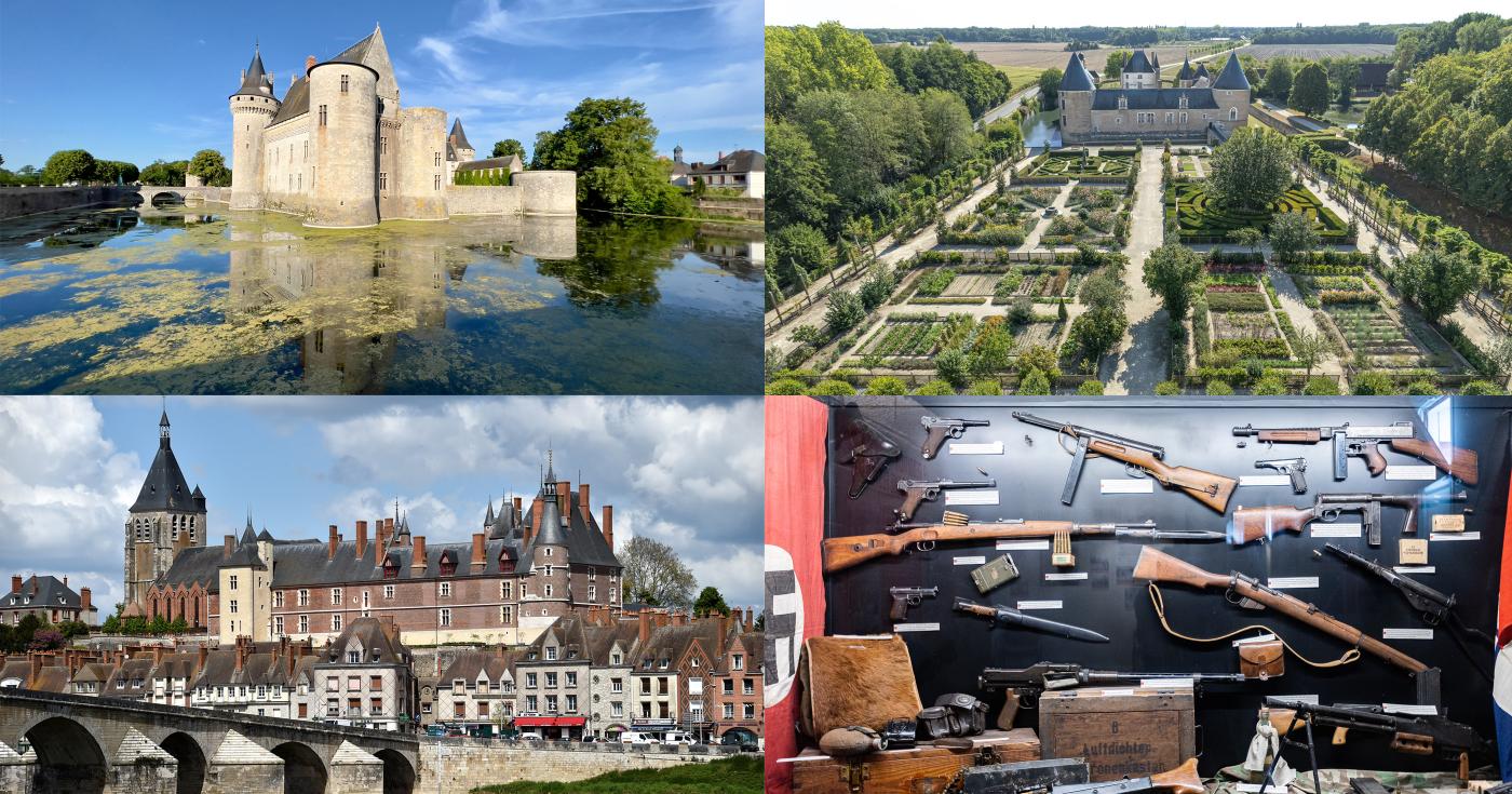 Château de Sully, château de Chamerolles, château de Gien, musée de Lorris