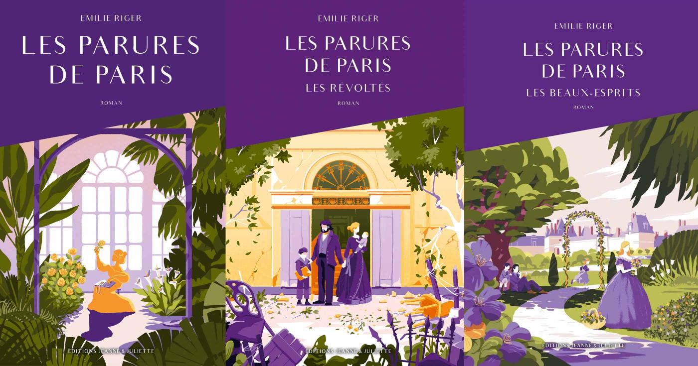 Les 3 tomes des Parures de Paris